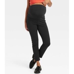 Isabel Maternity by Ingrid & High Rise Standard Fit Ankle Ponte Pants Size Med